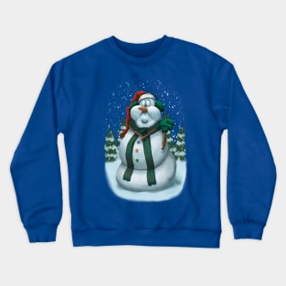 Super Happy Snowman Crewneck Sweatshirt